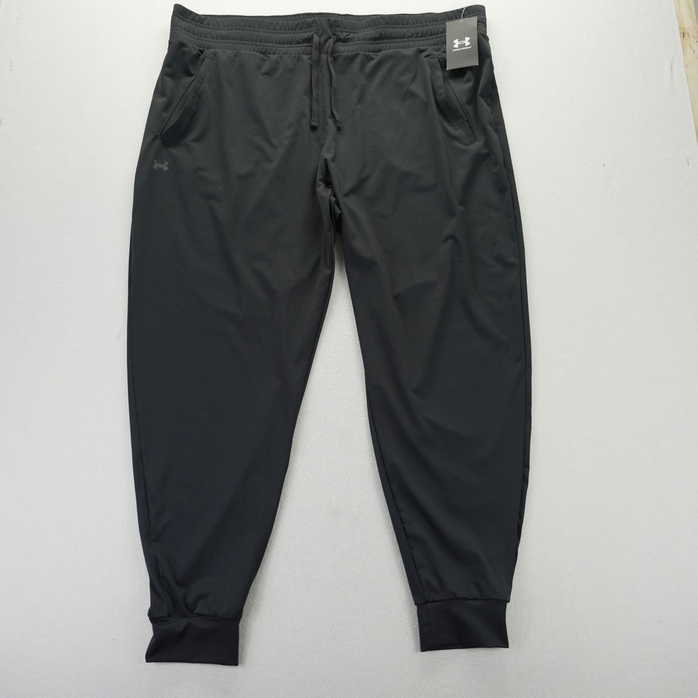 Under Armour HeatGear Joggers Black Training Pants 1367972 Womens 1X NEW